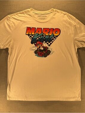 Mario Kart Graphic Tee - White